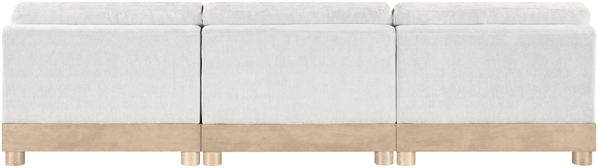 Turin - Chenille Fabric Upholstered Modular Sectional - White - Simple Home Plus