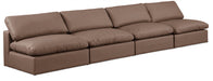 Comfy - Faux Leather Modular Armless Sofa 4 Seats - Simple Home Plus