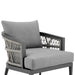 Zella - Outdoor Patio Armchair - Light Gray / Earl Gray - Simple Home Plus