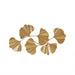 Faye - Ginkgo Leaf Wall Art - Gold - Simple Home Plus