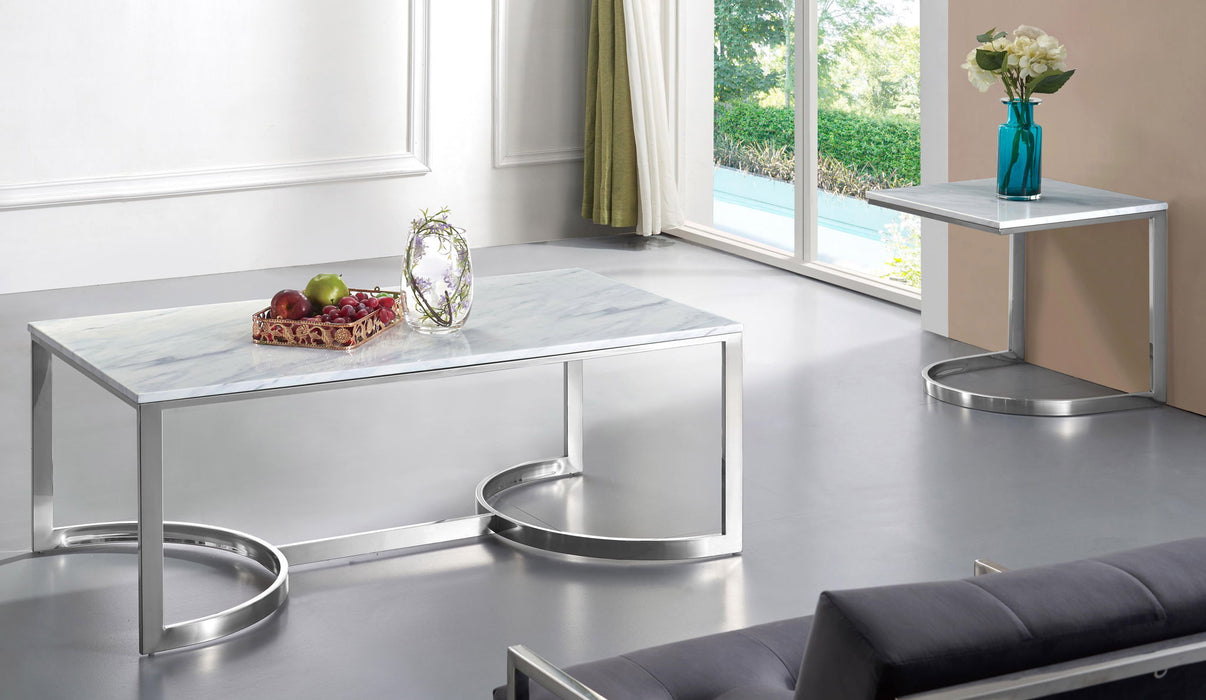 Copley - Coffee Table - Pearl Silver - Simple Home Plus