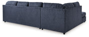 Albar Place - Sectional With Ottoman - Simple Home Plus