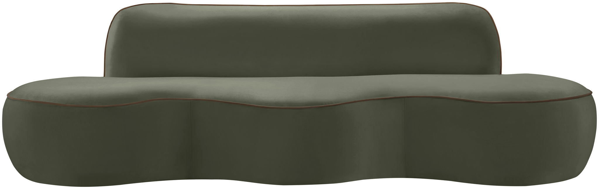 Swerve - Velvet 101" Upholstered Sofa - Simple Home Plus