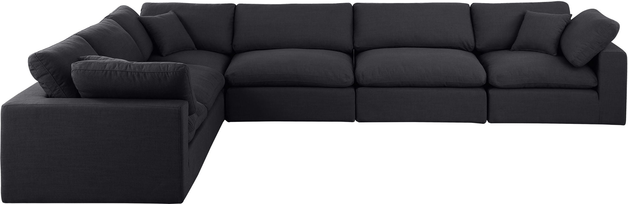 Comfy - 6 Piece Linen Modular Corner Sectional - Simple Home Plus