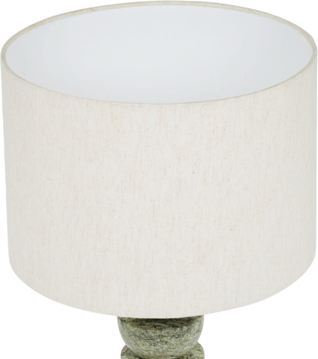 Opus - Linen Textured Fabric And Brass Table Lamp