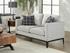 Apperson - Upholstered Track Arm Loveseat - Light Gray - Simple Home Plus