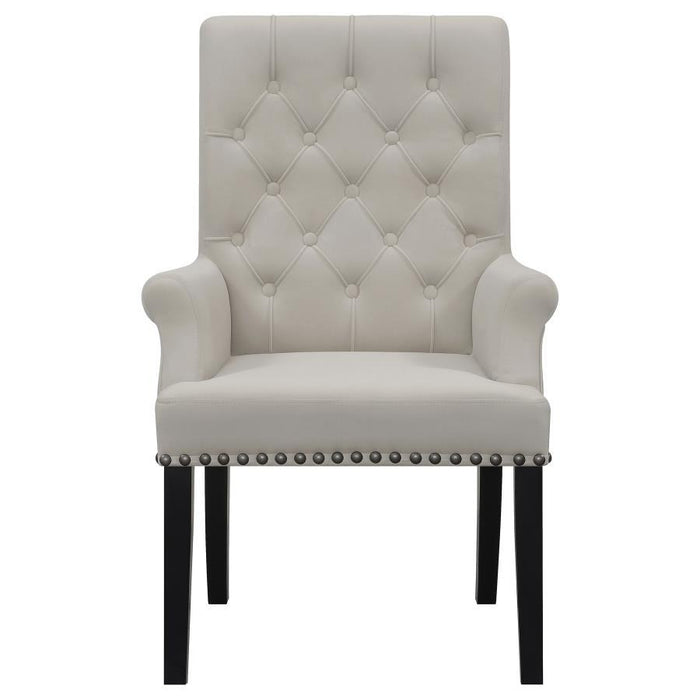 Alana - Upholstered Dining Arm Chair - Simple Home Plus