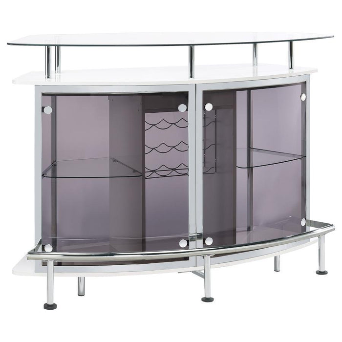 Gideon - Curved Glass Top Home Cabinet - Simple Home Plus