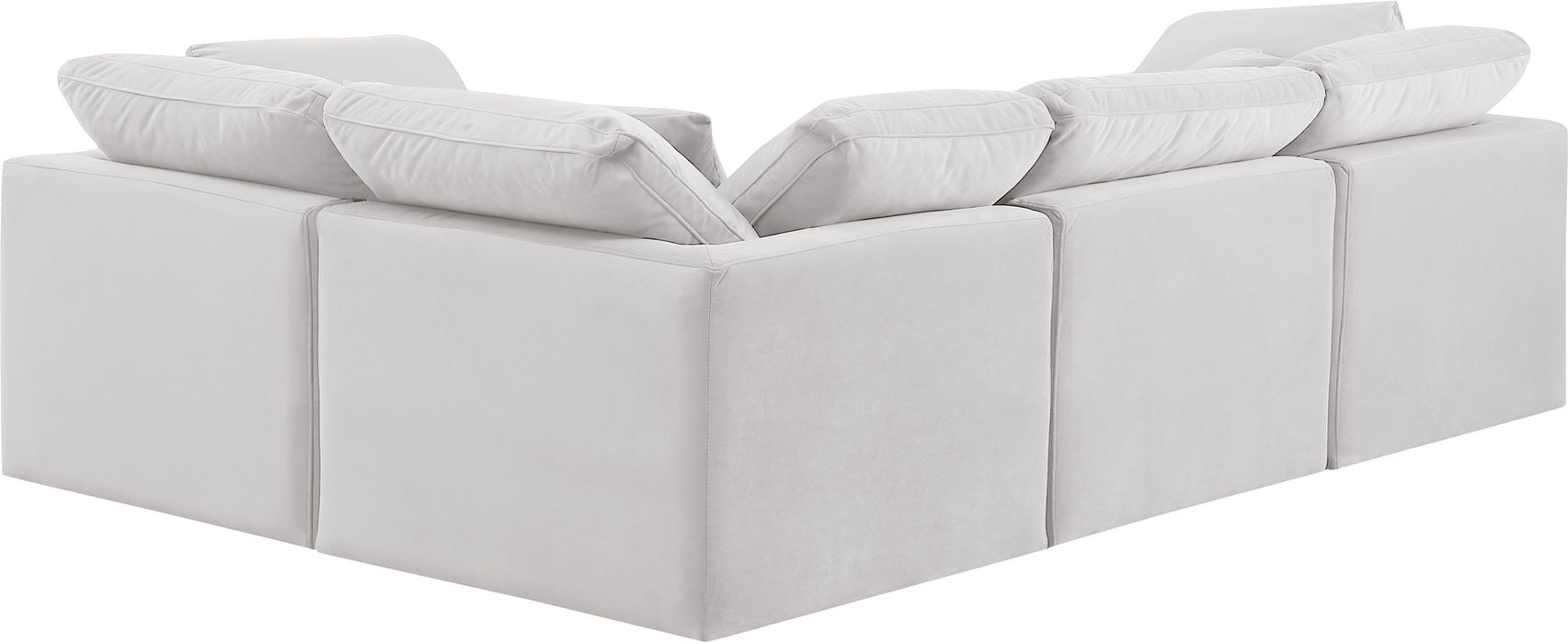 Indulge - Velvet 4 Piece Modular Corner Sectional - Simple Home Plus