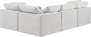 Indulge - Velvet 4 Piece Modular Corner Sectional - Simple Home Plus