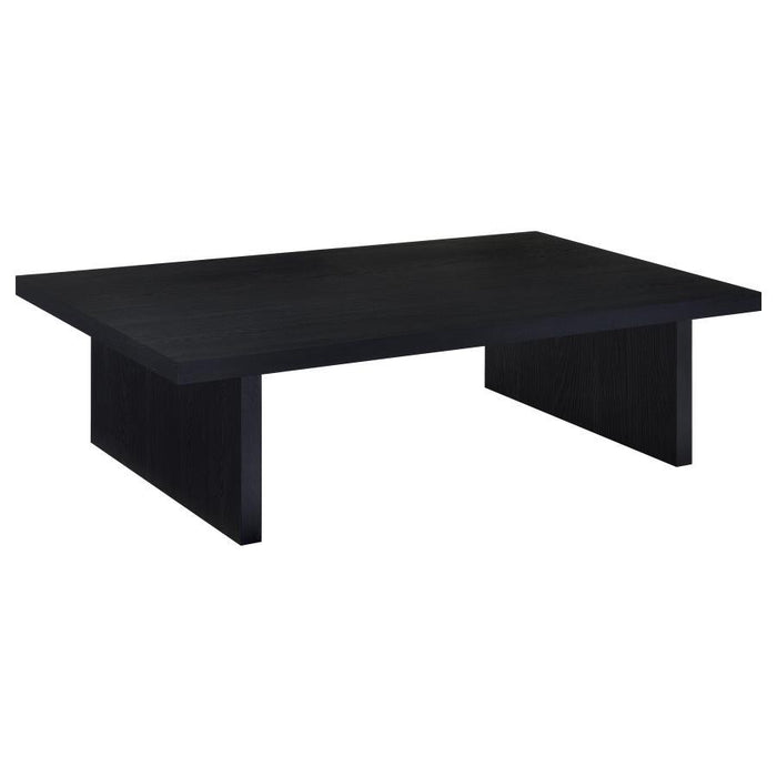 Max - Rectangular Engineered Laminate Coffee Table - Black - Simple Home Plus