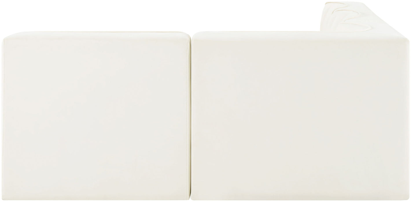 Rummi - Armless Velvet Performance Fabric Upholstered 4 Piece Modular Sectional - Simple Home Plus