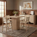 Entwine - Vegan Leather Upholstered Counter Stool - Painted Natural - Simple Home Plus