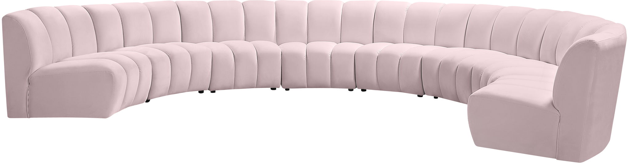 Infinity - 8 Piece Velvet Modular Sectional - Simple Home Plus
