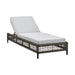 Alegria - Outdoor Patio Adjustable Chaise Lounge Chair In Aluminum With Gray Rope And Cushions - Simple Home Plus