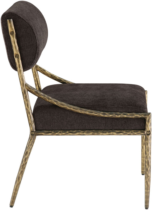 Bastille - Upholstered Dining Side Chair (Set of 2) - Brass Frame - Simple Home Plus