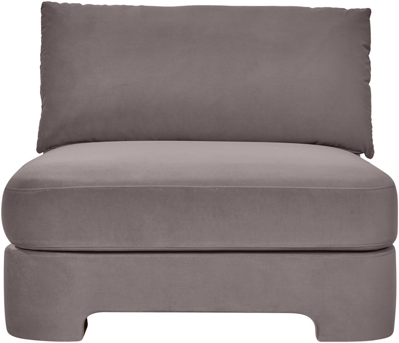 Hammond - Velvet Performance Fabric Upholstered Armless Chair - Simple Home Plus