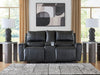 Glossmore - Reclining Loveseat With Console - Black - Simple Home Plus