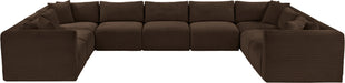 Shaggy - 9 Piece Modular U-Shaped Sectional - Simple Home Plus