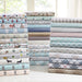 Cozy Flannel - 4 Piece King Printed Sheet Set - White Village Print - Simple Home Plus