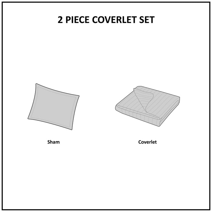 Winter Hills - Oversized Cotton Quilt Set - Tan - Simple Home Plus