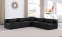 Cube - 5 Piece Modular Corner Armless Sectional - Simple Home Plus