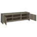 Burke - 2 Door Engineered Wood TV Stand - Gray Driftwood - Simple Home Plus