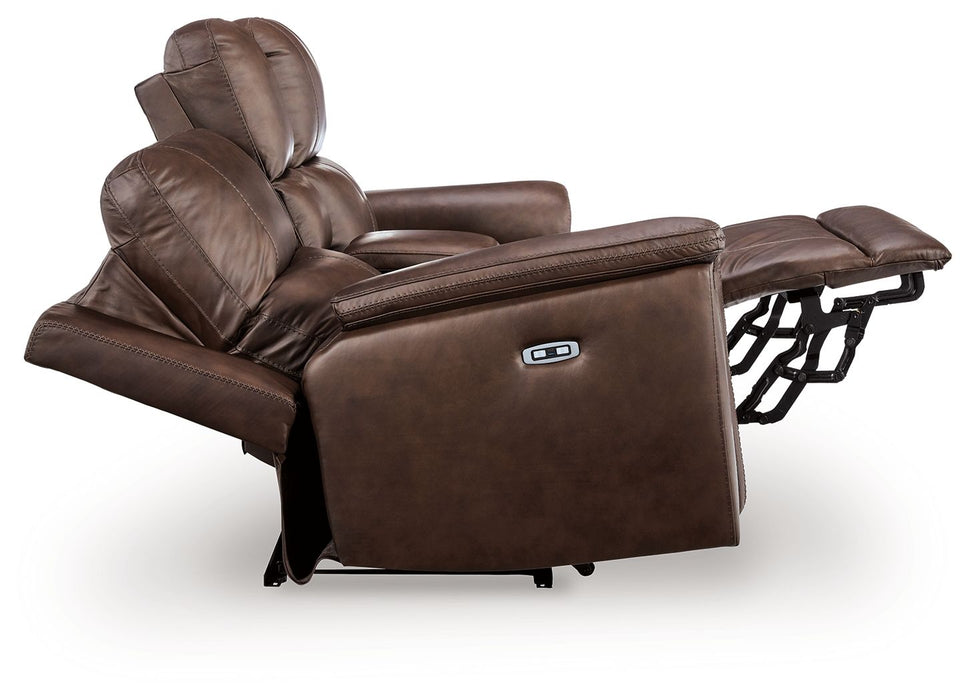 Bleckley - Power Reclining Loveseat With Console / Adjustable Headrest - Simple Home Plus