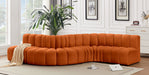 Arc - Velvet 6 Piece Curved Modular Sofa - Simple Home Plus
