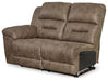 Ravenel - Laf Reclining Power Loveseat - Faux Leather - Fossil - Simple Home Plus