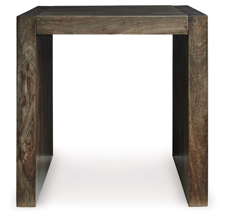 Dreggan - Brown - Square End Table - Simple Home Plus