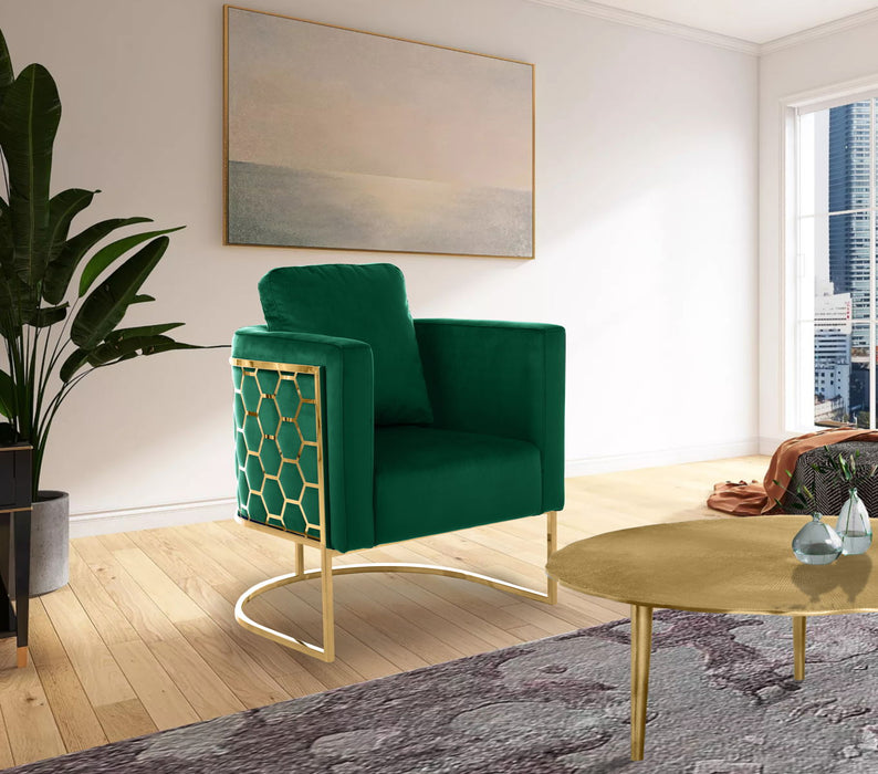 Casa - Chair with Gold Legs - Simple Home Plus