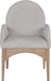 Waldorf - Chenille Dining Arm Chair With Natural Legs - Simple Home Plus