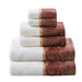 Aubrey - 6 Piece Jacquard Towel Set - Burgundy - Simple Home Plus