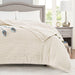 Electric Micro Fleece - Queen Heated Blanket - Ivory - Simple Home Plus