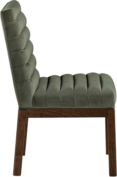 Evelyn - Dining Chair With Brown Legs - Simple Home Plus