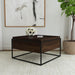 Fulton - Square - Mango Wood Coffee Table - Dark Brown - Simple Home Plus