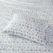 Cozy Flannel - Queen Sheet Set - Tan / Blue Snowflakes - Simple Home Plus
