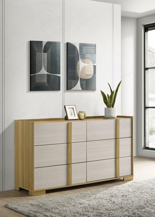 Hyland - 6-Drawer Dresser - Natural - Simple Home Plus