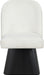Marlowe - Linen Textured Fabric Upholstered Swivel Dining Side Chair - Stained Black - Simple Home Plus
