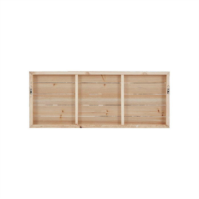 Perched Birds - Hand Painted Plank - White / Gray - Simple Home Plus
