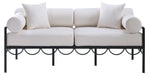 Portofino - Resilient Water Repellent Fabric 69.75" Upholstered Outdoor Patio Loveseat - Simple Home Plus