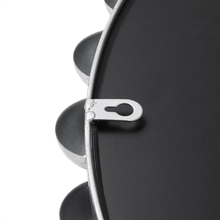 Marlowe - 27" Round Wall Decor Mirror - Silver - Simple Home Plus
