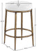 Ferro - Upholstered Backless Counter Stool With Brushed Gold Base - Simple Home Plus