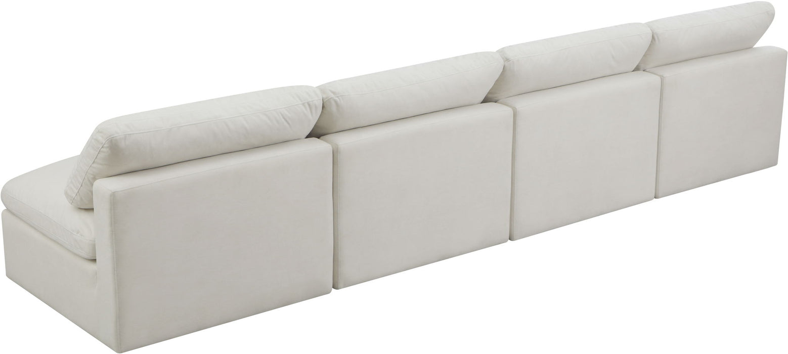 Plush - Modular Armless 4 Seat Sofa - Simple Home Plus
