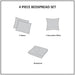 Breanna - King 4 Piece Reversible Tailored Bedspread Set - Neutral - Simple Home Plus
