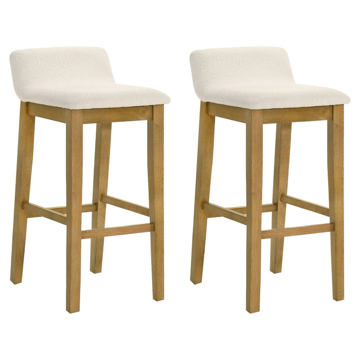 Annikah - Modern Transitional Wood Bar Height Kitchen Bar Stool - Simple Home Plus