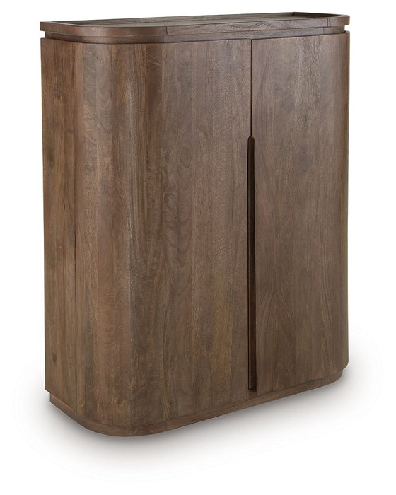 Landermont - Medium Brown - Bar Cabinet - Simple Home Plus