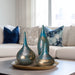 Lucia - Handmade Rainbow Vase (Set of 3) - Blue Metal - Simple Home Plus