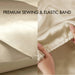 Satin - 6 Piece California King Luxury Sheet Set - Champagne - Simple Home Plus